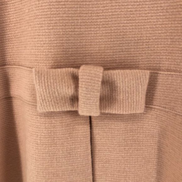 LC Lauren Conrad Blush Pink Bow Back Lined Peacoat Wool Blend NWT - Picture 10 of 15